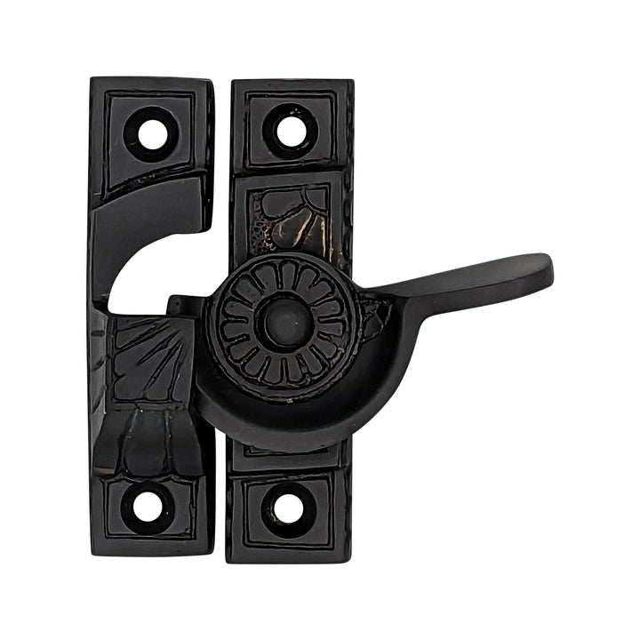 Solid Brass Art Deco Style Window Sash Lock (Oil Rubbed Bronze Finish) COPPER MOUNTAIN HARDWARE