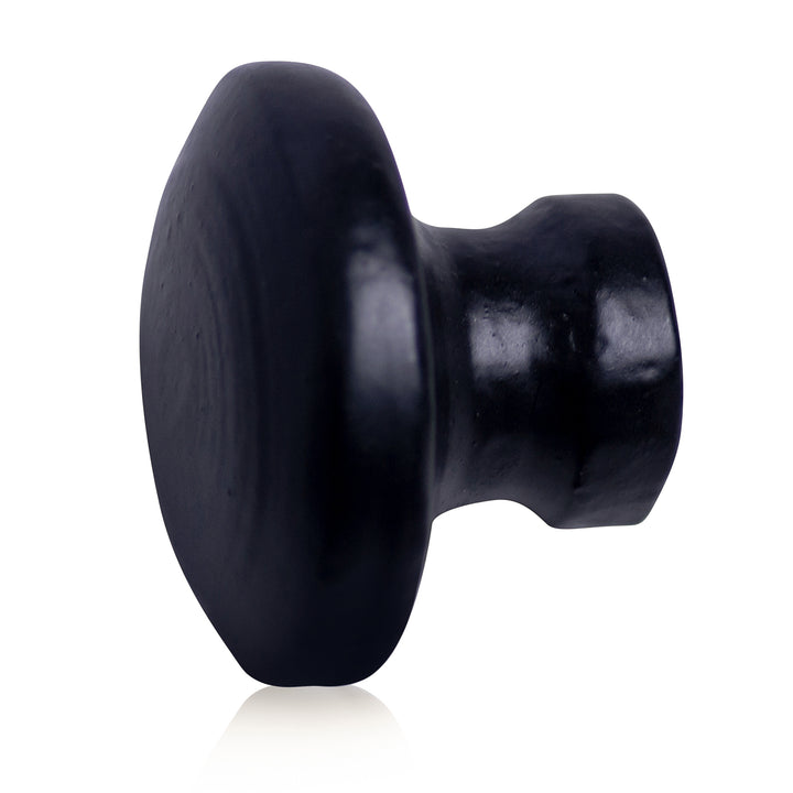 1 3/8 Inch Solid Iron Round Cabinet Knob (Matte Black Finish) COPPER MOUNTAIN HARDWARE