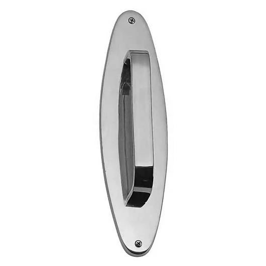 11 Inch Traditional Oval Door Pull & Plate (Polished Chrome Finish) COPPER MOUNTAIN HARDWARE