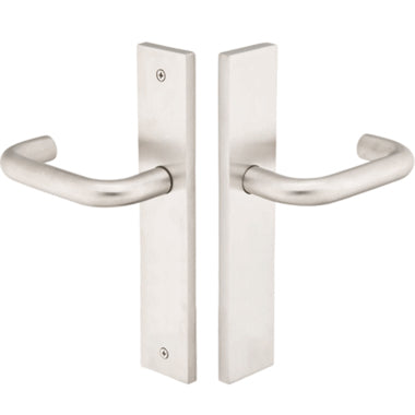Stainless Steel Euro Style Dummy Pair Multi Point Lock Trim (Brushed Stainless Steel Finish) EMTEK