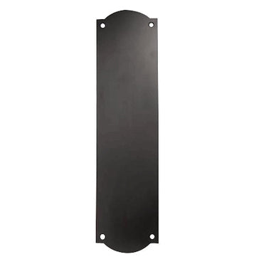 12 Inch Solid Brass Oval Push Plate (Black Bronze Finish) COPPER MOUNTAIN HARDWARE