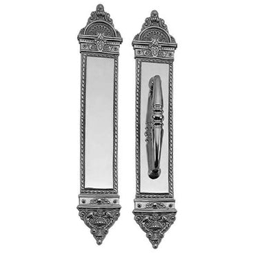 16 1/4 Inch European Style Door Pull & Push Plate Set (Polished Chrome Finish) COPPER MOUNTAIN HARDWARE