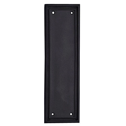 10 Inch Solid Brass Classic Style Push Plate (Black Bronze Finish) COPPER MOUNTAIN HARDWARE