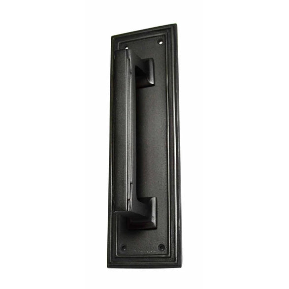 10 Inch Solid Brass Classic Style Push and Pull Plate Set (Oil Rubbed Bronze Finish) COPPER MOUNTAIN HARDWARE