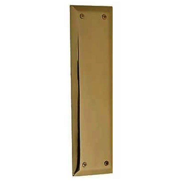 10 Inch Quaker Style Pull and Push Plate Set (Antique Brass Finish) COPPER MOUNTAIN HARDWARE