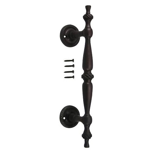 9 1/2 Inch Solid Brass Georgian Style Handle (Black Bronze Finish) COPPER MOUNTAIN HARDWARE