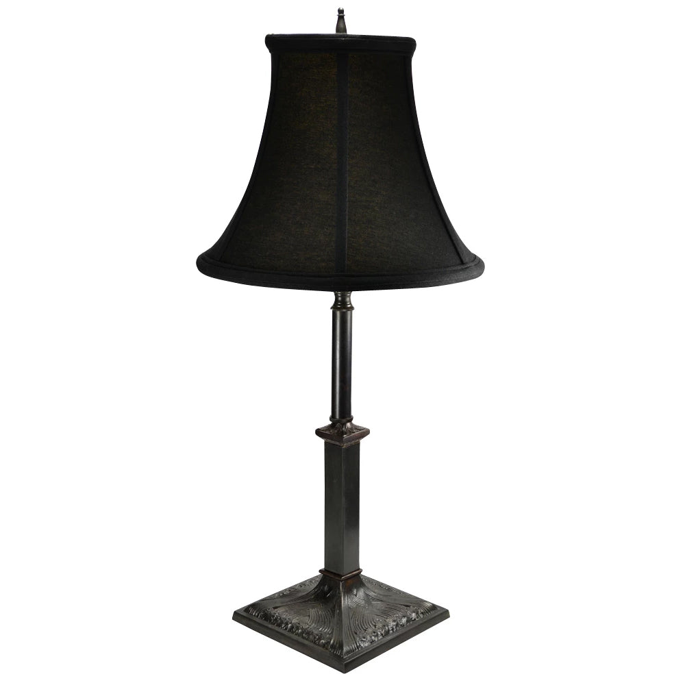 21 Inch Solid Brass French Table Lamp (Oil Rubbed Bronze Base) COPPER MOUNTAIN HARDWARE