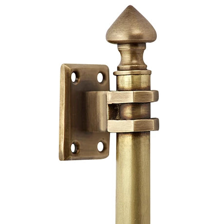 8 Inch Solid Brass Colonial Style Pull (Antique Brass Finish) COPPER MOUNTAIN HARDWARE