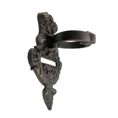 10 Inch Solid Brass Cherubs French Empire Door Knocker (Oil Rubbed Bronze Finish) COPPER MOUNTAIN HARDWARE