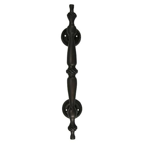 9 1/2 Inch Solid Brass Georgian Style Handle (Black Bronze Finish) COPPER MOUNTAIN HARDWARE
