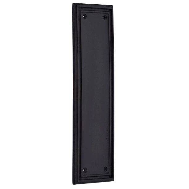 10 Inch Solid Brass Classic Style Push Plate (Black Bronze Finish) COPPER MOUNTAIN HARDWARE