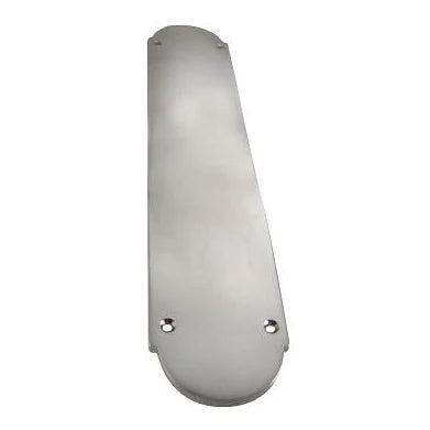 12 Inch Solid Brass Traditional Oval Push Plate (Polished Chrome Finish) COPPER MOUNTAIN HARDWARE