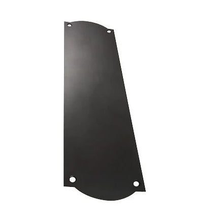 12 Inch Solid Brass Oval Push Plate (Black Bronze Finish) COPPER MOUNTAIN HARDWARE