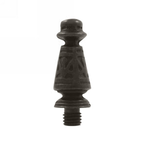 1 7/16 Inch Solid Brass Ornate Hinge Finial (Oil Rubbed Bronze Finish) DELTANA