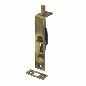 Deltana - Solid Brass 4" Heavy Duty Flush Bolt (Antique Brass Finish) DELTANA