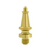 1 3/16 Inch Solid Brass Steeple Tip Door Finial (PVD Finish) DELTANA