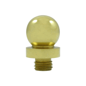 3/4 Inch Solid Brass Ball Tip Door Finial (Polished Brass Finish) DELTANA