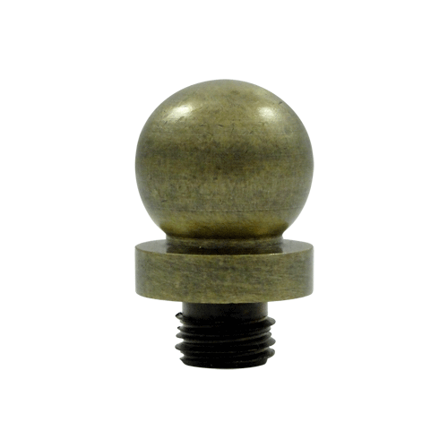 3/4 Inch Solid Brass Ball Tip Door Finial (Antique Brass Finish) DELTANA