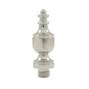 1 3/8 Inch Solid Brass Urn Tip Door Finial (Polished Nickel Finish) DELTANA