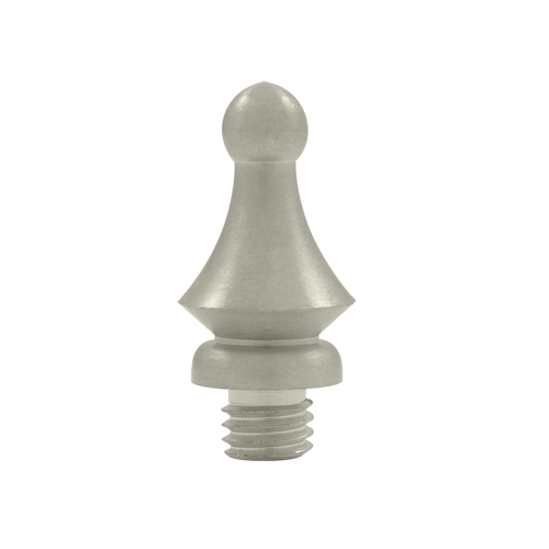 1 1/4 Inch Solid Brass Windsor Tip Door Finial (Brushed Nickel Finish) DELTANA