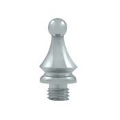 1 1/4 Inch Solid Brass Windsor Tip Door Finial (Chrome Finish) DELTANA