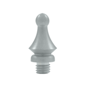 1 1/4 Inch Solid Brass Windsor Tip Door Finial (Brushed Chrome Finish) DELTANA