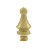 1 1/4 Inch Solid Brass Windsor Tip Door Finial (Brushed Brass Finish) DELTANA