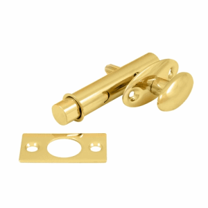 Deltana Mortise Style Single Sided Flush Bolt (Polished Brass Finish) DELTANA