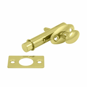 Deltana Mortise Style Single Sided Flush Bolt (Polished Brass Finish) DELTANA