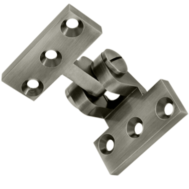 2 1/2 x 3 3/4 Inch Solid Brass Intermediate Pivot Hinge (Antique Nickel Finish) DELTANA