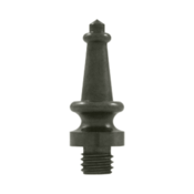 1 3/16 Inch Solid Brass Steeple Tip Hinge Finial (White Bronze Dark) DELTANA