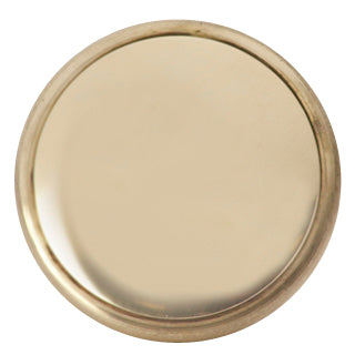 1 1/2 Inch Brass Flat Top Cabinet Knob (Polished Brass Finish) COPPER MOUNTAIN HARDWARE