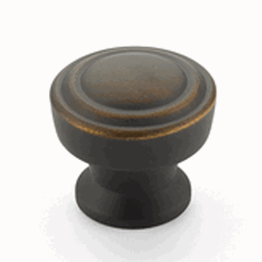 1 1/4 Inch Menlo Park Classic Round Knob (Ancient Bronze Finish) SCHAUB