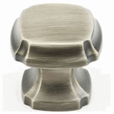 1 3/8 Inch Empire Square Knob (Antique Nickel Finish) SCHAUB