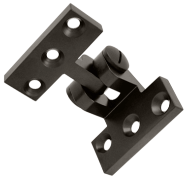 2 1/2 x 3 3/4 Inch Solid Brass Intermediate Pivot Hinge (Oil Rubbed Bronze Finish) DELTANA