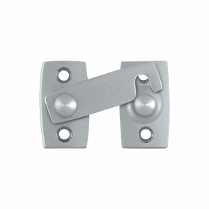 1 3/8 Inch Solid Brass Shutter Bar Door Latch (Brushed Chrome Finish) DELTANA