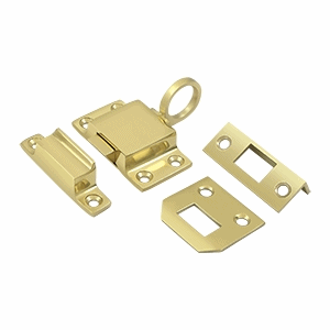 1 5/8 Inch Solid Brass Transom Catch (Polished Brass Finish) DELTANA