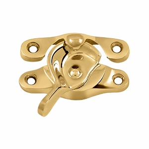 Solid Brass Window Sash Lock 1 inch X 2 5/8 inch (PVD Finish) DELTANA